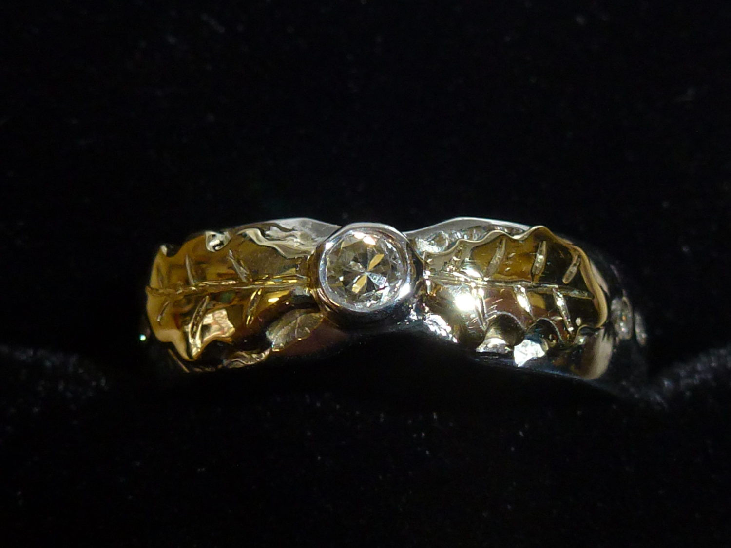 Oak Leaf Wedding Ring